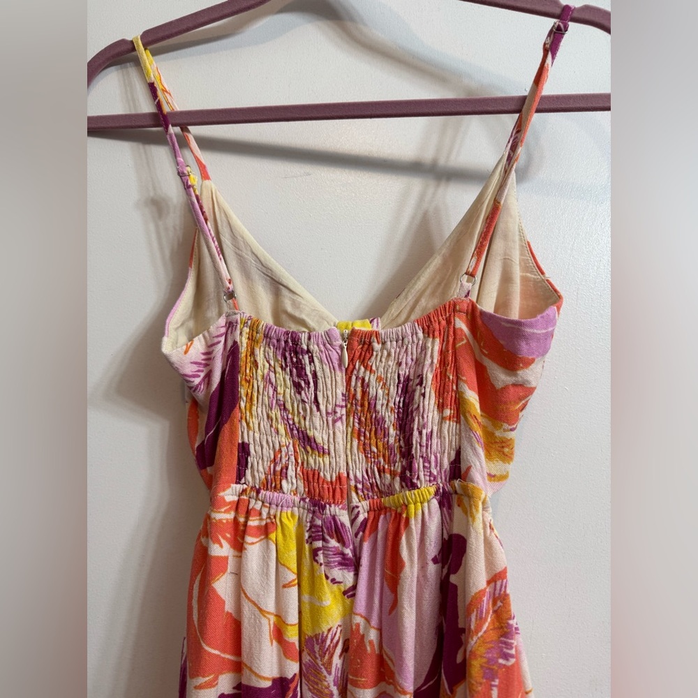 AQUA Linen Cut-Out Dress XS - Picture 5 of 16